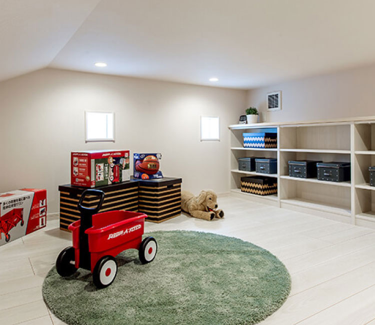 桧家住宅小屋裏収納など縦空間設計が得意